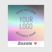 Logo hochladen | Farbenfrohe Farbveränderungen Aufkleber (Blatt)