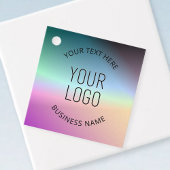 Logo hochladen | Farbenfrohe Farbveränderungen Geschenkanhänger