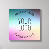 Logo hochladen | Farbenfrohe Farbveränderungen Leinwanddruck (Vorderseite)