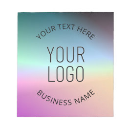 Logo hochladen | Farbenfrohe Farbveränderungen Notizblock