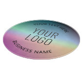 Logo hochladen | Farbenfrohe Farbveränderungen Schneidebrett (Ecke)