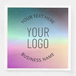Logo hochladen | Farbenfrohe Farbveränderungen Serviette
