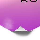 Logo hochladen | Farbige wechselnde Gradientenfarb Poster (Ecke)