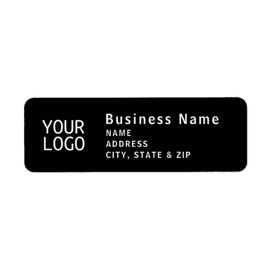 Logo hochladen | Moderne Rücksendeadresse (Vorne)