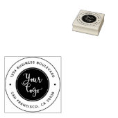 Logo hochladen | Moderne Rücksendeadresse Gummistempel (Stempel)