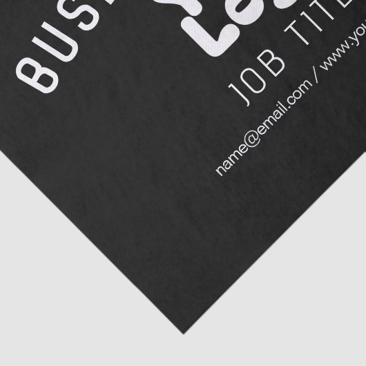 Logo hochladen | Schwarz/Weiß (bearbeitbar) Seidenpapier (Ausschnitt)