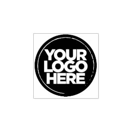 Logo hochladen | Square Round-Business-Logo Gummistempel