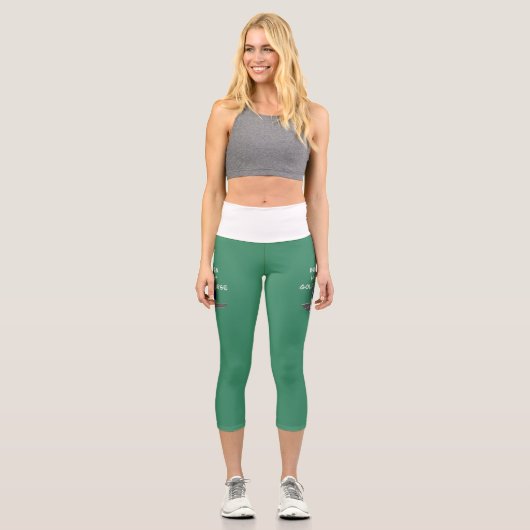 Logo Hochwertige Kapsel Capri Leggings (Vorderseite)