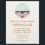 Logo "Holistic Health and Healing Arts Sunrise" Flyer<br><div class="desc">Zen wie Logo-Abbildung des abstrakten Horizonts mit Sonnenaufgang ( oder Sonnenuntergang ) über farbenfrohe Wiese. Eine künstlerische und einzigartige Netzwerkkarte,  die sich auf ganzheitliche Gesundheit,  Schönheit sowie Natur und handgemachte Mode und Schmuck spezialisiert hat.</div>