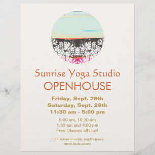 Logo "Holistic Health and Healing Arts Sunrise" Flyer