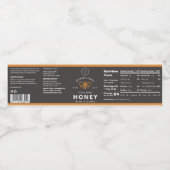 Logo Honeycomb Apiary Wraparound Label Wasserflaschenetikett (Einzelnes Label)