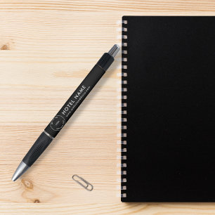 Logo Hotel Name Website Adresse Black Pen Kugelschreiber