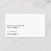 Logo "House Keys" | Hintergrund Holz Visitenkarte (Rückseite)