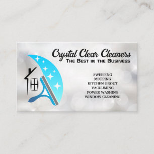 Logo "House Squeegee"   Sparkle Visitenkarte