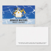 Logo "House Tools" | Blueprint | Konstruktion Visitenkarte (Vorne/Hinten)