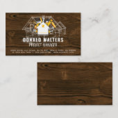 Logo "House Tools" | Blueprint Wood Visitenkarte (Vorne/Hinten)
