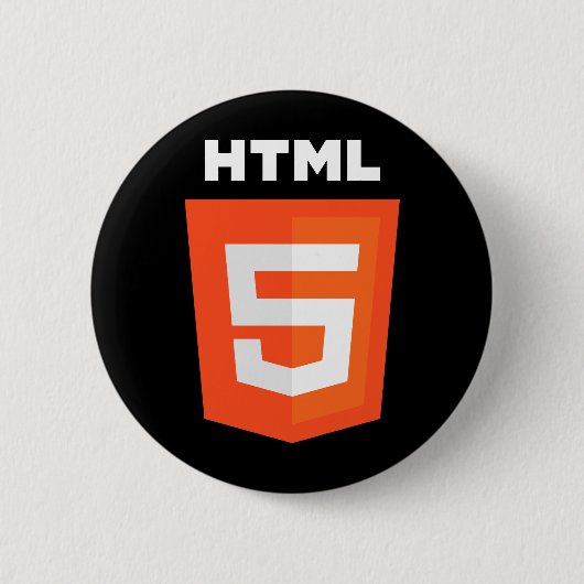 Logo HTML 5 Button (Vorderseite)