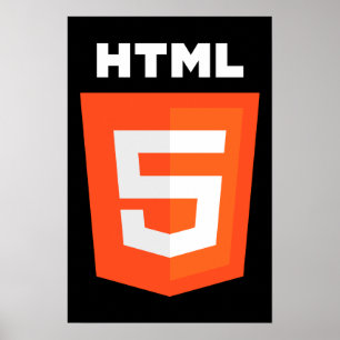 Logo HTML 5 Poster