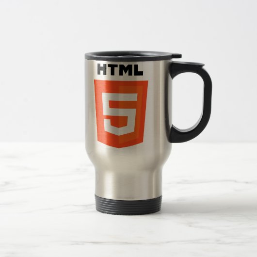Logo HTML 5 Reisebecher (Rechts)