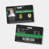 Logo-ID des Beruflichen Offiziers für den Gamemark Ausweis (Vorder- & Rückseite)