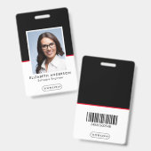 Logo-ID des Fotos für Firmenmitarbeiter Ausweis (Vorder- & Rückseite)