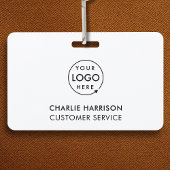 Logo-ID des Unternehmens | Minimalistische Mitarbe Ausweis