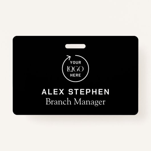 Logo-ID des Unternehmens | Mitarbeiter Minimalisti Ausweis (Rückseite)