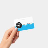 Logo-ID des Unternehmens Mitarbeiter Minimalistisc Ausweis (Handheld)