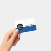 Logo-ID des Unternehmens Mitarbeiter Minimalistisc Ausweis (Handheld)