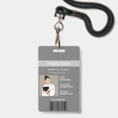 Logo-ID für Foto-Strichcode des benutzerdefinierte Ausweis (Vorderseite mit Lanyard)