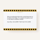 Logo-ID-Karte für die Medienpresse Ausweis (Rückseite)