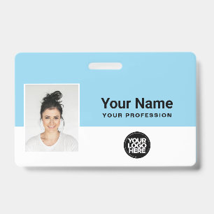 Logo-ID Lanyard für den benutzerdefinierten hellbl Ausweis