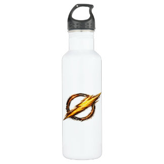 Logo im Flash inspirierten Stil  Edelstahlflasche