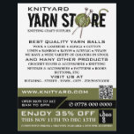 Logo im grünen Garnspeicher, Knitterladen, Garnspe Flyer<br><div class="desc">Das Logo des Green Yarn Store,  Knitting Store,  Flyer der Werbung im Garnspeicher durch den Business Card Store.</div>