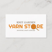 Logo im Orange-Garn-Store, Knitterladen, Garnspeic Visitenkarte (Vorderseite)