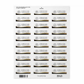 Logo-Imitate Goldene Gradienten-Rücksendeadresse (Vorne)