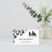 Logo-Influencer-Podcasterin Visitenkarte (Stehend Vorderseite)
