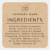 Logo-Inhaltsverzeichnis Quadratischer Aufkleber (Vorderseite)