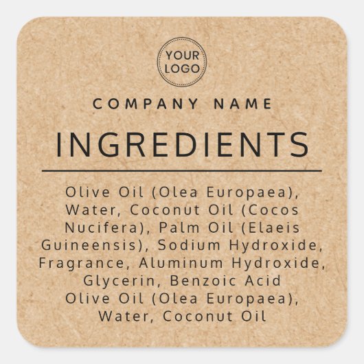 Logo-Inhaltsverzeichnis Quadratischer Aufkleber (Vorderseite)