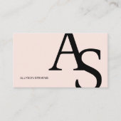 Logo-Initialen Rosa-Rosa-Rosa-Fett-Kode Visitenkarte (Vorderseite)