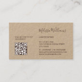 Logo Initials Kraft Visitenkarte (Rückseite)