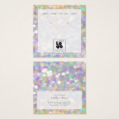 Logo-Iridesing-Abstrakte Ohrring-Anzeigetafel hinz (Vorne & Hinten)