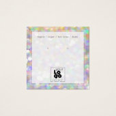 Logo-Iridesing-Abstrakte Ohrring-Anzeigetafel hinz (Vorderseite)