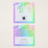 Logo Irisierende Slide-Tropfen erhalten Grafikkart (Vorne & Hinten)