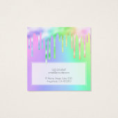 Logo Irisierende Slide-Tropfen erhalten Grafikkart (Rückseite)