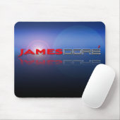 Logo James Dore blaue lense Mousepad (Mit Mouse)