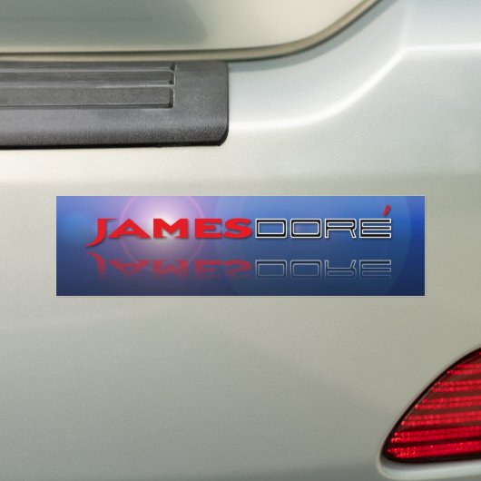 Logo James Dore blaues lense Aufflackern Autoaufkleber (Auf Auto)