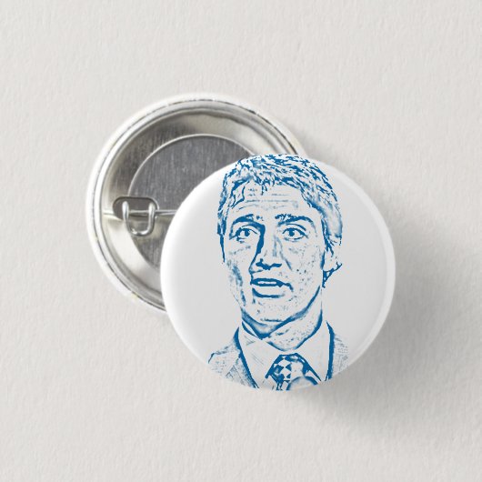 Logo Justin Trudeau Button (Vorne & Hinten)