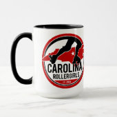 Logo-Kaffee-Tasse Carolinas Rollergirls Tasse (Links)