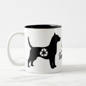 Logo-Kaffee-Tassen Zweifarbige Tasse (Links)
